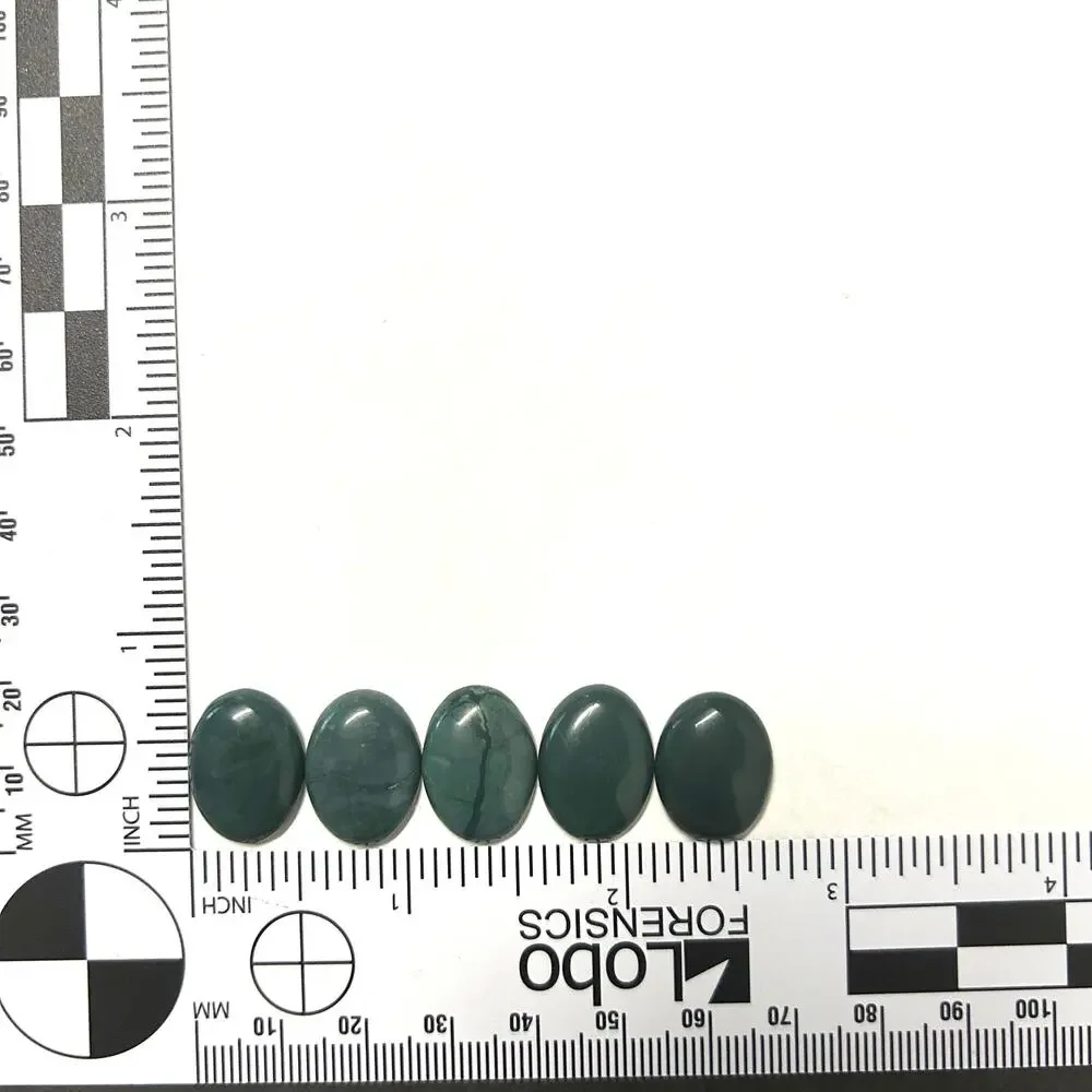 Dyed Green Agate Cabochons For Jewelry‎ Making Lot of 11